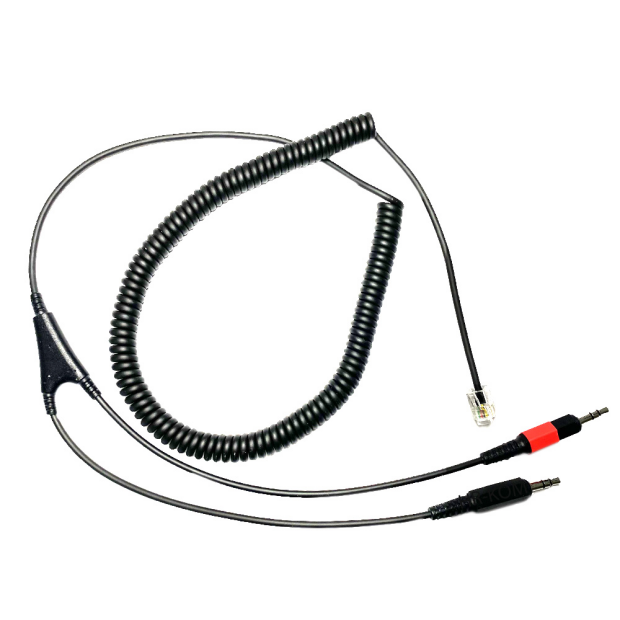 Audio Anschlusskabel für PC Soundkarte auf 2 x 3,5mm Klinkenstecker auf RJ10 4/4