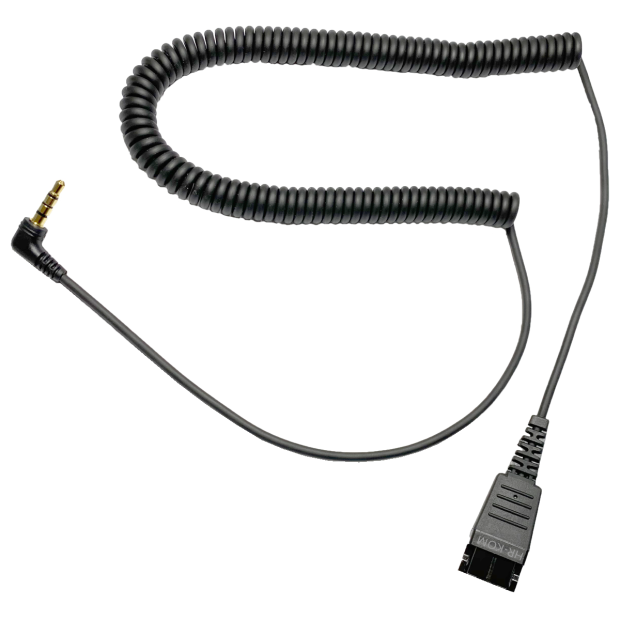 Für Jabra Headset QD spiral 3,5 Klinke 4 polig an PC LapTop AVM Handy
