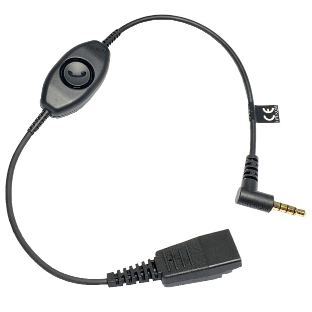 Jabra QD zu 3,5mm 4-polig Klinke, Kabel glatt mit Annahmetaster  Adapter für Alcatel S-Serie 8028s,Smartphone Handy