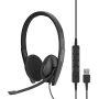 EPOS  ADAPT SC 160 USB binaurales USB-Headset In-Line Call Control UC-optimiert zertifiziert für Skype for Business