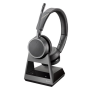 POLY Voyager 4220 Office USB-C Bluetooth Headsetsystem für PC Tischtelefon und Mobiltelefon