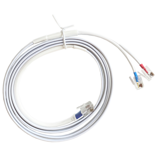 Weißes DHSG-Adapterkabel für Jabra GN Headsets für EHS Funktion