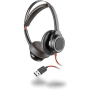 POLY Blackwire 7225 USB-A Stereo Headset mit Active Noise Cancelling (ANC) schwarz