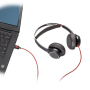 POLY Blackwire 7225 USB-A Stereo Headset mit Active Noise Cancelling (ANC) schwarz