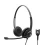 EPOS  IMPACT SC 260 Kopfbügel Headset beidseitig kabelgebunden für Wideband- und Narrowband-Telefone Noise Cancelling QD
