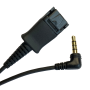 Poly 3,5 mm 4-polig Adapter Kabel spiral für PC LapTop