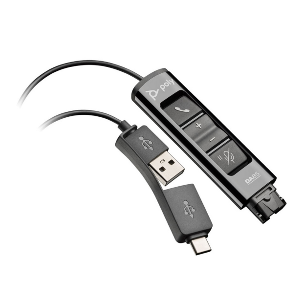 Poly DA85 Wideband QD auf USB-Adapter (USB-A & USB-C)