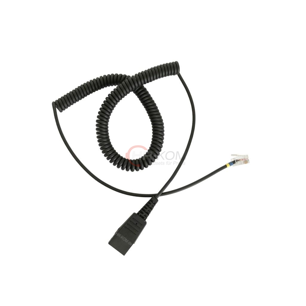 Neu Jabra Jabra 01-0203 GN8000 Verstärker Headset Spiral Kabel Mit Gn Netcom Qd Plug 