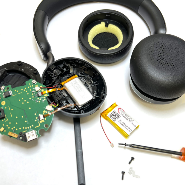 Akku Austausch Reparatur für Jabra Evolve2 65 Headset Batterie defekt