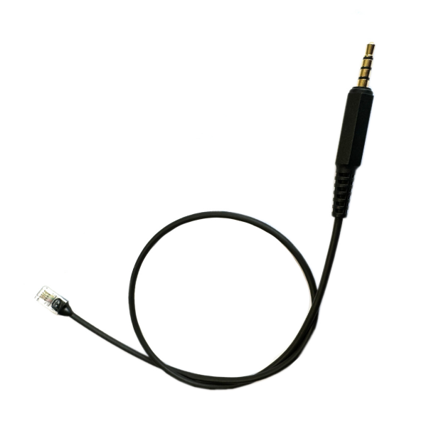 Adapterkabel glatt für JABRA schnurlose Headsets 3,5mm Klinke AVM Adapterkabel für Fritz Fon C4 / C5 / C6